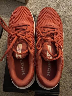 Under Armour Orange Mesh Training Sneakers